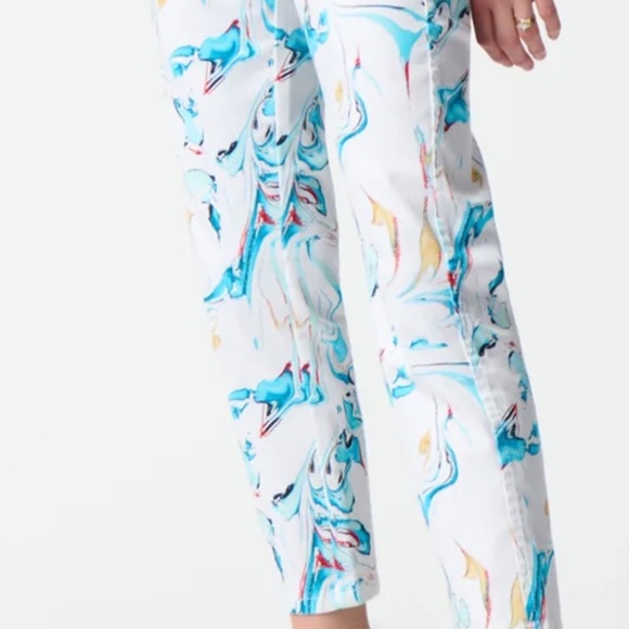 Colorful Abstract Print Pants - Picture 2 of 4